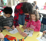 Teacher and child