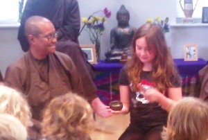 Plum Village visit - mindfulness bell