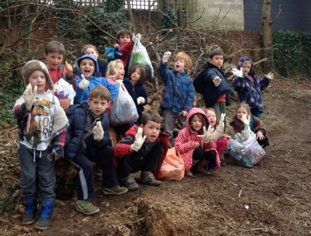Mountain class RAK - clearing litter from Nature Reserve